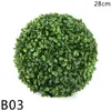 Decoratieve bloemen 18/23/28cm Simulatie Groene planten Kunstmatig plastic Milaan Pinda -grasballen bonsai bruiloft tuin buitenlandschap