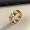 De magische ring van goud hoge dikke liefde brede diamantvrije mode gepersonaliseerd met Carrtiraa originele ringen