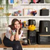 Fryers Zaoxi a 6 litri Screen Air Fryer, sesamo nero di Drew Barrymore