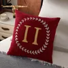 Luxury Designer Pillow Case Bedroom Sofa Fashion Cushion Cotton Soft Pillow Letter Office Pillow Cover Car Back Cushion Pillow Cases