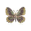 Pinos, broches Big Butterfly Broche Broche Luxury Crystal Pin for Women Party Party Banquet Rhinestone Pins Acessórios para Coloque Droga Droga Judeu DHCQL