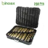 Feeding Binoax 99/230 Pcs Titanium Drill Bit Set for Steel Wood Plastic, Metal Copper Aluminum Alloy with Storage Case