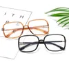 Optiska transparenta kvinnliga glasögon ramar stor storlek Ultralight TR90 Plasticeryar Män Big Myopia Spectakles Frames Square Fram 240410