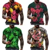 Abbigliamento per asciugatura rapida maschile a maniche 3D corta sport t-shirt