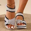 Klänningskor 2024 Summer Women Sandals Open Toe Fashion Soft Elegant Womens Wedge Footwear Female Women's Orthopedic Sandal