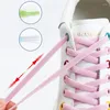 Ayakkabı parçaları düz ayakkabı bağları elastik pres metal kilit dantelleri bağlar olmadan çok renk seçenekleri kolayca, spor ayakkabılar için tembel ayakkabı bağı