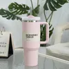 1pc Free shipping Quencher H2.0 40oz Stainless Steel Tumblers Cups With Silicone Handle Lid and Straw 2nd Generation Car Mugs Vacuum Insulated Water Bottles With Logo