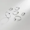 Örhängen lavifam 925 Sterling Silver Thin Ear Hook Mini Pärlaörhängen Circle Open Huggies Hoops Ear Piercing Smycken Tillbehör