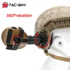 Écouteurs tacsky adaptateur de rail de casque d'arc nouvel arc Comtac III casque tactique avec adaptateur PTT U94 PTT Tactical Headset Remplotage Bandon