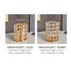 Bins European Luxury Crystal Pen Holder Makeup Brush Storage Jewelry Organizer Girl's Room Decoration Accessories Desktop Storage