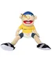 60cm Jeffy Hand Puppet Plush Jeff Mischievous Funny Puppets Toy with Working Mouth Educational Baby Toys Cospaly Plush toys Doll 240415