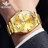 Oupinke Luxury Brand Mens Watch Japanese Movement Gold 316 Rostfritt stål Strap Mechanical Watch Waterproof Fashion Original 240417