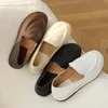 Aiyuqi Sowers Women Spring Round Round Toe Shoes Slipon Shoes Genuine Leather Soft Flats 240407