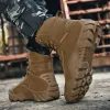 Chaussures imperméables militaires homme bottes tactiques camouflage baskets militaire en cuir authentique armée de chasse chaussure de randonnée pour hommes extérieur sho