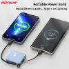 Équipement 10000mAh Mini Power Bank Fast Charger Portable Portable Rechargeable Batterie externe Câble intégré pour iPhone 14 13 12 Samsung Xiaomi