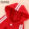 Vests OIMG Tiger Embroidery Small Dog Clothes Teddy Poodle Pomeranian Fleece Sweater Pet Hooded Sweatshirt Autumn Winter Puppy Costume