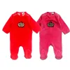 Pezzi 2pcs per bambino pagliaccetto pigiama abiti per bambini maniche lunghe abbiglia