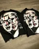 Camisetas gráficas de gran tamaño gótico Y2K Top Hip Hop Harajuku Mujeres de manga corta Mujeres sueltas Versátiles Versátiles Streetwear 240421