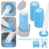 Holders Disposable Toilet Brush Cleaning Kit Multifunctional Wallmounted Toilet Cleaner No Drilling Sticky Home Bathroom Cleaning Tools