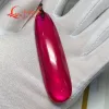 Halsband 170ct 19*80mm Big Size Waterdrop Artifical Lab Created Red Ruby Pendant Halsbandsmycken