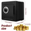 Lådor Piggy Bank Cash Box med kombination Lock Safe Storage Box Piggy Bank Black Coin Bank Multi- Cash Storage Box Money Saving