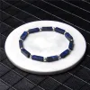 Strands Fashion Square Tube per perle di pietra Bracciale LAPIS NATURALE LAZULI COLLE COLLE SILLA CHANNO ROURN CHANNO BRACHETTO GIOIETRUI