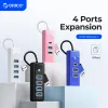 Hubs orico USB 3.0 Tipo C Hub RJ45 1000Mbps Ethernet LAN Adaptador Gigabit Retwork Card 5Gbps OTG Splitter para acessórios para PC Computer