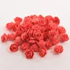 Flores decorativas 500 peças ursinho de pelúcia de rosas de 3,5 cm Decoração de natal para casamentos para casa Caixa artificial de presentes DIY