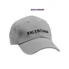 Ny modesport baseball mössor Hip Hop Face Strapback Golf Caps Blnciaga unisex Loogo broderad grå baseballhatt