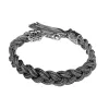 Bracelets Bocai S Sterling Sier Bracelets for Men Women 2023 New Fashion Hand Woven 10mm Twist Weavenchain Argentum Punk Jewelry