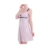 Dresses Breastfeeding Sleepwear Polka Dot Nightgown for Pregnant Woman Backless Maternity Pijamas Mini Pregnancy Nursing Nightdress