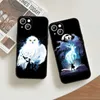 Handy -Stoßstangen Anime Potters Zauberstab Art Phone -Hülle für iPhone 15 Ultra 14 13 12 11 xs xr x 8 7 pro max plus mini schwarz cover y240423