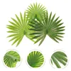 Dekorativa blommor Stamlöst Palm Leaf Prorn Tropiska tema falska lämnar konstgjorda prydnader Hawaiian Party Decor Bord Dekorationer