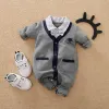 One-Pieces Malapina Infant Baby Boy Romper Gentleman Clothes For Newborn Male Clothing Baby's Jumpsuit With Necktie Men's Baby Girl Outfit