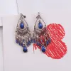 Boucles d'oreilles Jiofree 2018 bijoux de mode en gros de la bohème vintage Clip sur des boucles d'oreilles boucles d'oreilles non perçantes pour les boucles d'oreilles de déclaration pour femmes