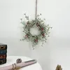 Dekorative Blumen künstlicher Weihnachtskranz DIY Fenster Requisiten Weihnachtsmall Layout Hangable Tür Pendellasse Ornament Home Dekoration 2024