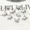 Llegada 50 piezas de colgonios cúbicos de circonía conector de mariposa para collar Piezas de bricolaje Componentes de joyería 240416