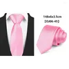 Bow Ties Luxury Mens Tie mode 6 cm mager voor mannen smalle slanke stropdas plaid polka dot strepen nek pijl zakelijk feest