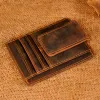 Clips mâles de créateur de cuir d'origine Fashion Slim portefeuille Front Pocket Magretic Money Clip Mini Card Card Card Purse pour hommes 1015