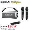 Högtalare SODLK T200 Plus Bluetooth -högtalare 120W Highpower Portable Home Theatre Stereo Högtalare utomhusvattentät trådlös TWS -subwoofer