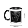 Kubki The Beauty Girl Coffee Phering White Ceramic Practical Cups Dekoracyjne