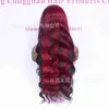 Stijl haar!30 inch P1b/Burg Human Hair Snake -vormig lichaam Lang 13x4 vooraanpruiken pruik