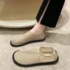 Chaussures décontractées 2024 Mesh pour femmes Vulcanisé Femme Slip-on Sandales plates Summer Summer Boughtable Shallow Peas Zapatillas