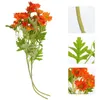 Decorative Flowers 2 Pcs Artificial Chrysanthemum Artifical Plants Adornments Silk Bouquet Decoration Simulation Bride