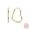 Brins Silver 925 Sterling S925 ME Festival Link Hoop Earring Gold Color Ring and Charms Fit pour le bracelet d'origine ou les anneaux Bijoux DIY