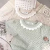 Oberen koreanische Stil Frühling Herbst Herbst Kinder stricken Pullover Tops Kurzärmel