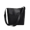 Sac 1 PCS Déjeuner à isolation thermique avec bandoulière Set Crossbody Body Bodet Solid Small Square (noir)