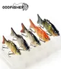 1Set 2 5pcs Fishing Pluers с коробкой много сегментов со соединенными жесткими приманками Wobblers Swimbait Crankbait Swim Bass для тонущей щуки 2208313329