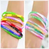 Bracelets Sports Best Friend Printed Letters Luminous Silicone Bracelets & Bangles Women Fluorescent Rubber Fitness Wristband Bracelet