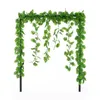 Fiori decorativi 72 Mesh Floia verde Vine Piante artificiali per ghirlande dell'albero di Natale Casa Balcone Accesso di accessori per il matrimonio